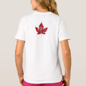 Girls Canada T - Shirt Cool Canada Souvenir Shirts (Rückseite)
