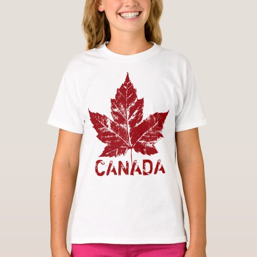 Girls Canada T - Shirt Cool Canada Souvenir Shirts (Vorderseite)