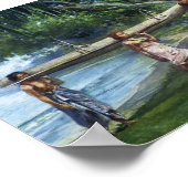 'Girls Carry a Canoe' - John La Farge Print Poster (Ecke)