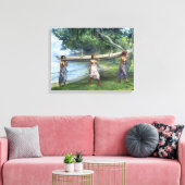 'Girls Carry a Canoe' - John LaFarge Leinwanddruck (Insitu (Wohnzimmer))