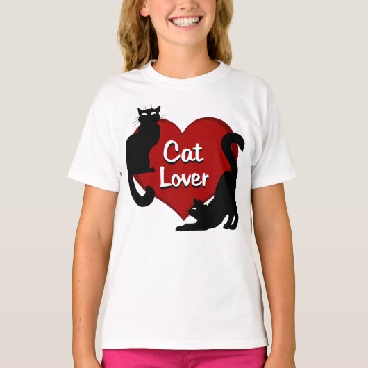 Girl's Cat Lover Tank Top Cat Lover Shirt (Vorderseite)