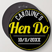 Girl's Celebration of a Hen Do Button (Vorne & Hinten)