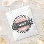 Girls' Checkered Skateboard Groovy Krass Geburtsta Geschenktütchen (Ausgeschnitten)