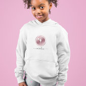 Girls Cheerleader Pink Rose Gold Cheer Thema Hoodie