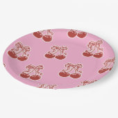 Girls Cherry Sweet 16th Birthday  Pappteller (Schrägansicht)