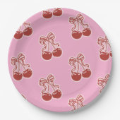Girls Cherry Sweet 16th Birthday  Pappteller (Vorderseite)