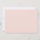 Girls Christening Invasion - Rosa Kranz Einladung (Rückseite)