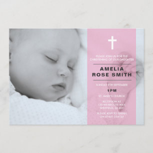 Girls Christening/Taufe Einladung