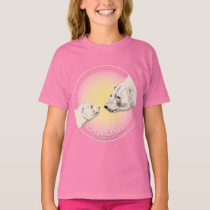 Girl's Churchill Polar Bear Shirt Bear Art T - Shi