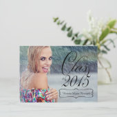 Girls Class of 2015 Abschluss Einladung (Stehend Vorderseite)