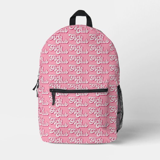 Girls Club Bedruckter Rucksack (Vorderseite)