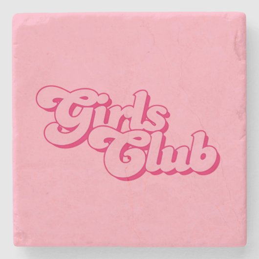 Girls Club Stone Coaster Steinuntersetzer (Vorderseite)