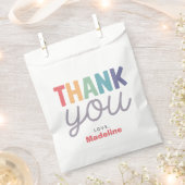 Girls Colorful Two Much Fun Rainbow 2nd Birthday Geschenktütchen (Ausgeschnitten)