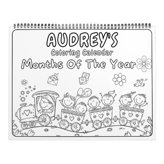 Girls Coloring Calendar Kalender (Titelbild)