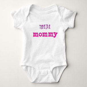 Girl's Cotton Jersey Säugling Strampler Mini Mommy