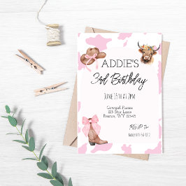 Girls Cowgirl Einladung