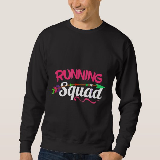 Girls Cross Country Geschenkrennen Motivierend Lau Sweatshirt (Vorderseite)