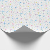 Girls Cross Country, Track Field, Marathon Runner Geschenkpapier (Ecke)