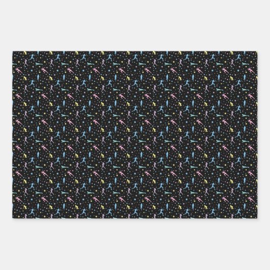 Girls Cross Country, Track Field, Marathon Runner Geschenkpapier Set (Vorderseite)