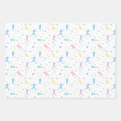 Girls Cross Country, Track Field, Marathon Runner Geschenkpapier Set (Vorderseite 3)