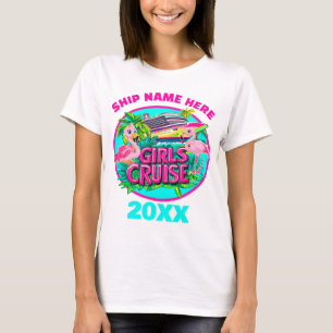 Girls Cruise Flamingo T - Shirt