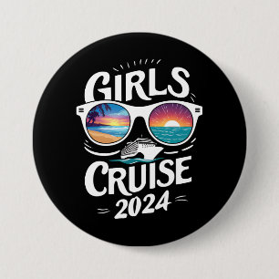 Girls Cruise Trip 2024 Urlaub Liebhaber Button