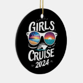Girls Cruise Trip 2024 Urlaub Liebhaber Keramik Ornament (Rechts)