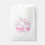 Girls Cute Pink RainbowUnicorn Geschenktütchen (Vorderseite)