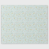 Girls Cute Two Wild Boho Wildflower Birthday Geschenkpapier (Flach)