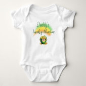 Girls Daddy's Lucky Charm St. Patrick's Day Baby Strampler (Vorderseite)