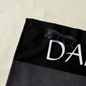 Girls Dance Chalkboard Herz mit Personalisiertem N Strandtuch (Beispiel)