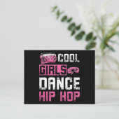 Girls Dance Hip Hop Postkarte (Stehend Vorderseite)