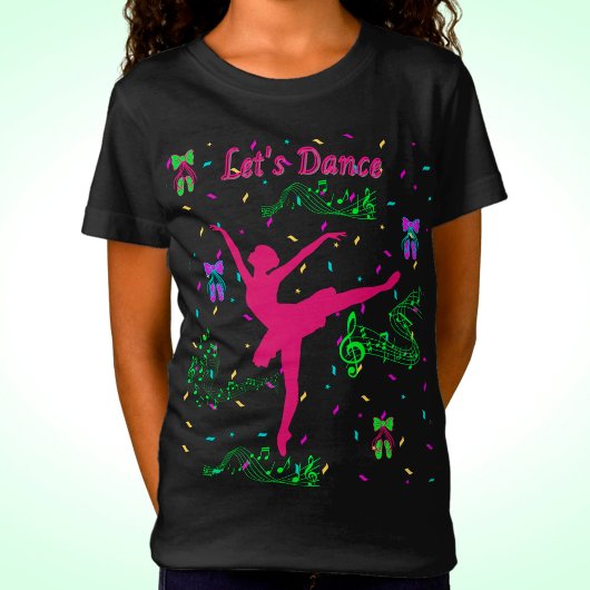 Girls Dance Musical Notes T-Shirt