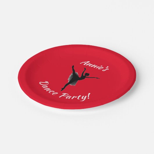 Girls Dance Party Red Paper Teller (Schrägansicht)