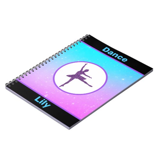 Girls Dance Pastel Notizblock (Linke Seite)