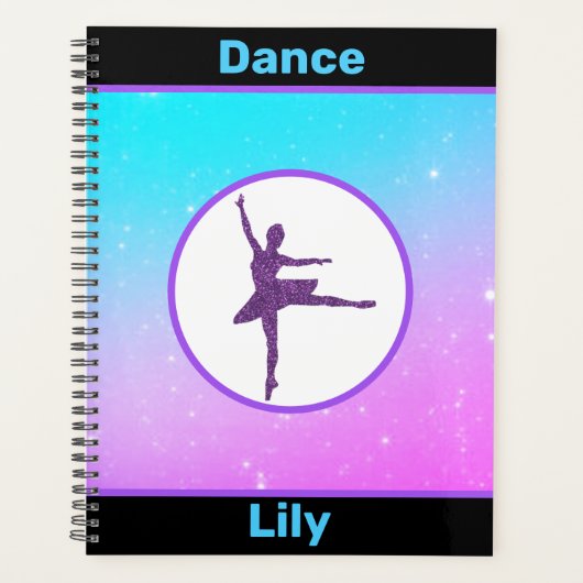 Girls Dance Pastel Personalisiert Planer (Vorderseite)