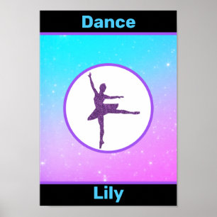 Girls Dance Pastel Personalisiert Poster