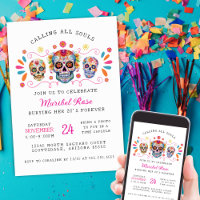Girls Dia de los Muertos Skull Geburtstagsparty