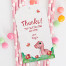 Girl's Dinosaur Geburtstag Danke