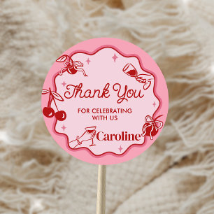 Girls Dirty Thirty Geburtstagsticker Runder Aufkleber