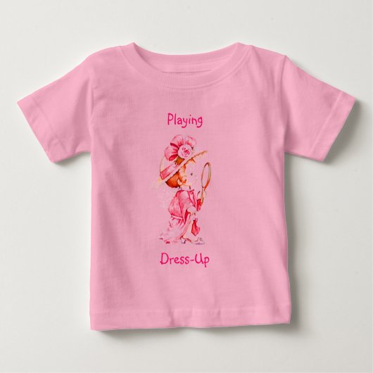 Girl's Dress-Up Onsie Baby T-shirt (Vorderseite)