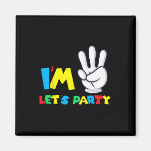 Girls Drittes Geburtstag Shirt 3. Geburtstag Lasse Magnet