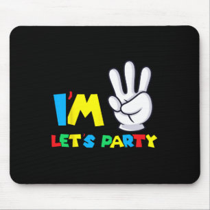 Girls Drittes Geburtstag Shirt 3. Geburtstag Lasse Mousepad