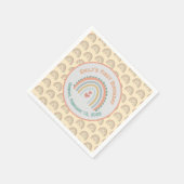 Girl's Elegant & Sweet Rainbow Blassgelb Serviette (Ecke)