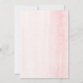 Girl's Elephant Watercolor Greenery Baby Shower Einladung (Rückseite)