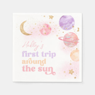 Girls erste Reise um die Sonne Napkins Serviette