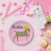 Girl's essbares niedliches Cartoon Pferd Pappteller (Party)