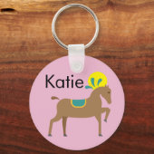 Girl's essbares niedliches Cartoon Pferd Schlüsselanhänger (Vorderseite)