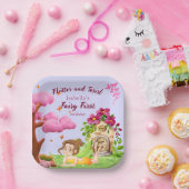 Girls Fairy First Mairytale Mushroom Butterfly Pappteller (Party)