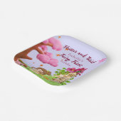 Girls Fairy First Mairytale Mushroom Butterfly Pappteller (Gewinkelt)